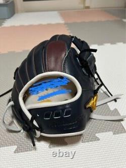 Mizuno pro 11.5inch Infield Right Navy Special Order Glove From JAPAN