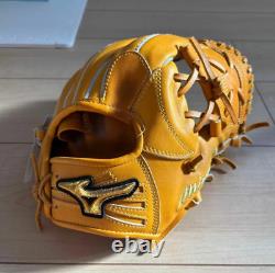 Mizuno pro 11.5inch Infield Right Orange Special Order Glove HAGA Japan