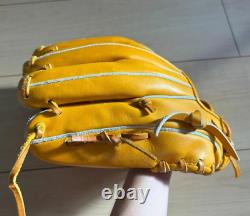 Mizuno pro 11.5inch Infield Right Orange Special Order Glove HAGA Japan