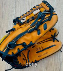 Mizuno pro 11.5inch Infield Right Orange Special Order Glove HAGA Japan