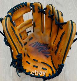 Mizuno pro 11.5inch Infield Right Orange Special Order Glove HAGA Japan