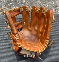 Mizuno pro 11.5inch Infield Right Orange Special Order Glove Japan