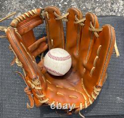 Mizuno pro 11.5inch Infield Right Orange Special Order Glove Japan