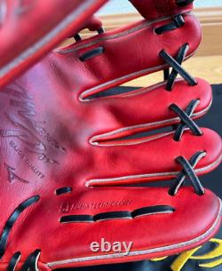 Mizuno pro 11.5inch Infield Right Red Black 1AJGR26213 Baseball Glove Japan
