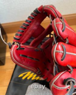 Mizuno pro 11.5inch Infield Right Red Black 1AJGR26213 Baseball Glove Japan