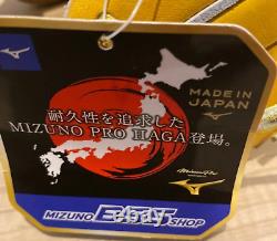 Mizuno pro 11.5inch Infield Right Yellow 1AJGH79913 made in japan Glove HAGA