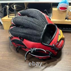 Mizuno pro 11.75 Infield Right Red Black Special Order Glove HAGA Japan