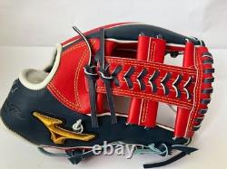 NEW Mizuno pro 11.5 Infield Right Blue Red Custom Order HAGA Japan
