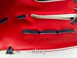 NEW Mizuno pro 11.5 Infield Right Blue Red Custom Order HAGA Japan