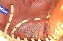 NEW STIFF Rawlings GG Elite 11.5 Pro I-Web RHT Leather Pro Design Glove
