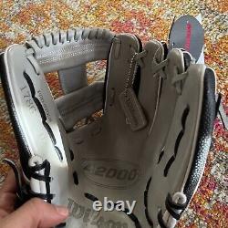 New 2022 Wilson A2000 1786SS 11.5 Infield Baseball Glove (WBW100396115) Gray