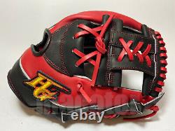 New Hi-Gold Pro Order 11.5 Infield Baseball Glove Red Black H-Web RHT Japan