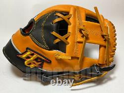 New Hi-Gold Pro Order 11.5 Infield Baseball Glove Tan Black H-Web RHT Japan