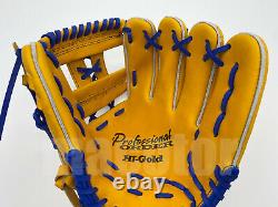 New Hi-Gold Pro Order 11.5 Infield Baseball Glove Tan Blue H-Web RHT Japan