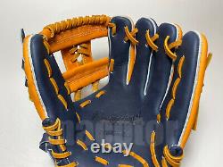 New Hi-Gold Pro Order 11.75 Infield Baseball Glove Tan Navy H-Web RHT Japan