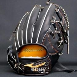 New Mizuno pro Baseball glove 11.5 infield RHT Black custom order HAGA japan