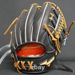 New Mizuno pro Baseball glove 11.5 infield RHT Black custom order HAGA japan