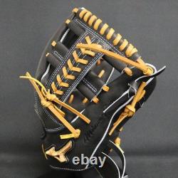 New Mizuno pro Baseball glove 11.5 infield RHT Black custom order HAGA japan