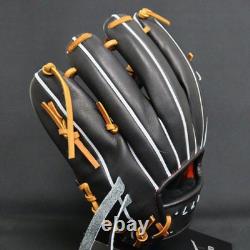 New Mizuno pro Baseball glove 11.5 infield RHT Black custom order HAGA japan