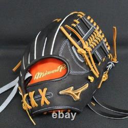 New Mizuno pro Baseball glove 11.5 infield RHT Black custom order HAGA japan