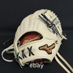 New Mizuno pro Baseball glove 11.5 infield RHT Blonde custom order HAGA japan