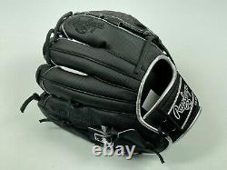 New! Rawlings Heart of the Hide BLACK Pro INFIELD/PITCHER Baseball Glove 12 HOH