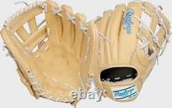New Rawlings Pro Preferred 11.5 Inch RHT Adult Baseball Glove Camel/White