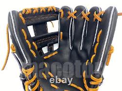 New SSK Silver 11.75 Infield Baseball Glove Black H-Web RHT Japan Pro