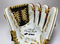 New SSK Special Pro Order 11.75 Infield Baseball Glove Black Red White RHT Gift