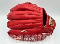 New ZETT Pro Model 11.25 Infield Baseball Glove Red H-Web RHT NPB Japan SS