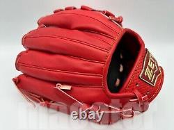 New ZETT Pro Model 11.5 Infield Baseball Glove Red RHT NPB Japan