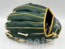 New ZETT Pro Model 11.75 Infield Baseball Glove Green Gold H-Web RHT NPB Japan