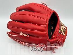 New ZETT Pro Model 11.75 Infield Baseball Glove Red Cross RHT NPB Japan 3B