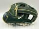 New Zett Pro Model 12 Infield Baseball Glove Green Gold Cross Rht Npb Japan