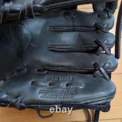 Nike DIAMOND PRO J D PRO1175J Baseball Glove RHT Infield Black Excellent