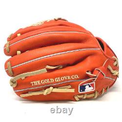 PRO204-6RODM-RightHandThrow Rawlings Red Orange Heart of the Hide 11.5 H Web Bas