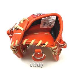 PRO204-6RODM-RightHandThrow Rawlings Red Orange Heart of the Hide 11.5 H Web Bas