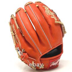 PRO204-6RODM-RightHandThrow Rawlings Red Orange Heart of the Hide 11.5 H Web Bas