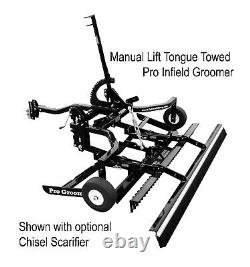 Pro Infield Groomer Manual Lift Tongue Towed Baseball-Softball Infield Drag