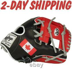 RAWLINGS Heart of the Hide 11.5 Infield Glove CANADA L. E. PRO204W-2CA2-DAY SHIP