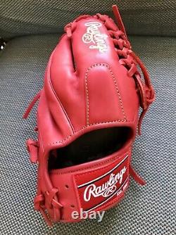 Rawlings 11.5 GG Elite Series Pro Baseball Glove Red/Red/Tan Right Hand Thrower