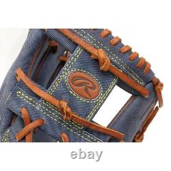 Rawlings Baseball Infielder Glove HOH HERITAGE PRO JEANS GR3FR6N62 11.25 Navy