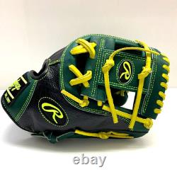 Rawlings Heart of the Hide Infielder Glove 11.5 RHT Baseball Green Black JAPAN