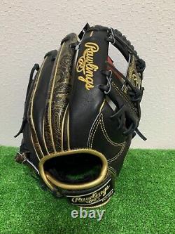 Rawlings Heart of the hide RARE 11.25 Infield Baseball Glove LH Black PRO EXCEL