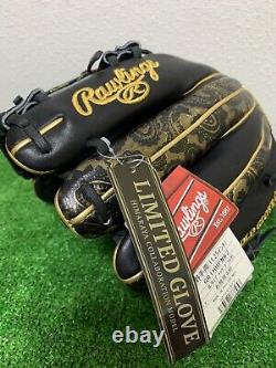 Rawlings Heart of the hide RARE 11.25 Infield Baseball Glove LH Black PRO EXCEL