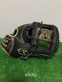 Rawlings Heart of the hide RARE 11.25 Infield Baseball Glove LH Black PRO EXCEL