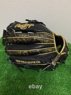 Rawlings Heart of the hide RARE 11.25 Infield Baseball Glove LH Black PRO EXCEL