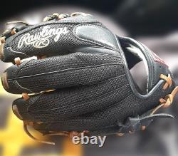 Rawlings PRO PREFERRED Solid Core GR6PR46SC 11.25 Infielder Black Baseball Glove