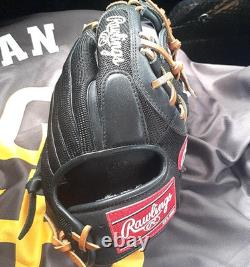 Rawlings PRO PREFERRED Solid Core GR6PR46SC 11.25 Infielder Black Baseball Glove