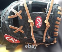 Rawlings PRO PREFERRED Solid Core GR6PR46SC 11.25 Infielder Black Baseball Glove